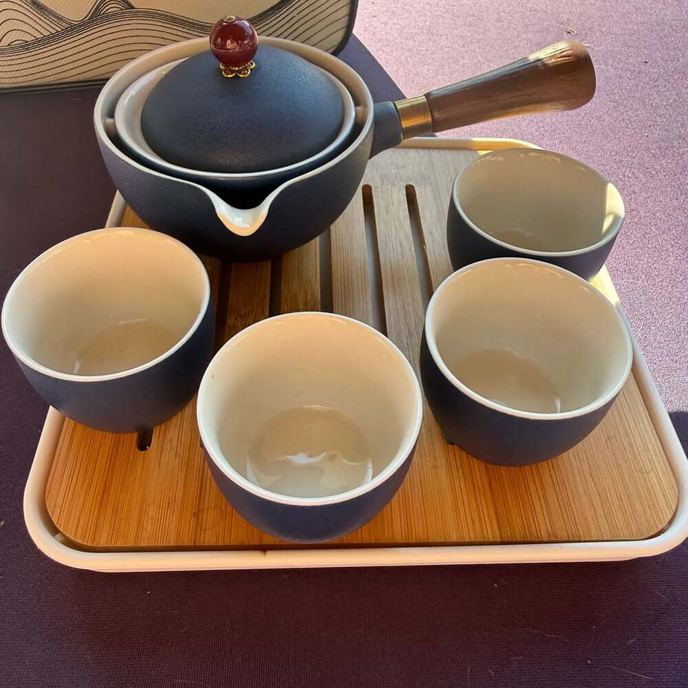 Ceramic 360 Rotating Tea Set